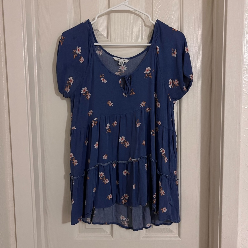 American Floral Blouse
